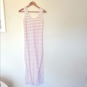 Red and White Stripe pencil Dress